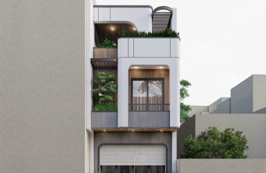 Thiết kế nhà phố 2 tầng Biên Hòa 