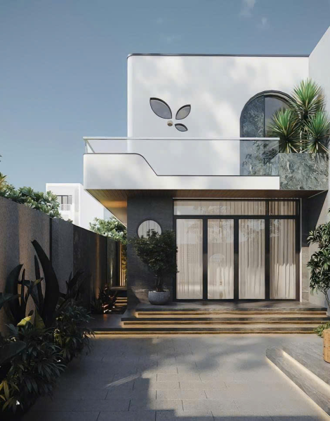 Nhà phố 1 tầng phong cách hiện đại 