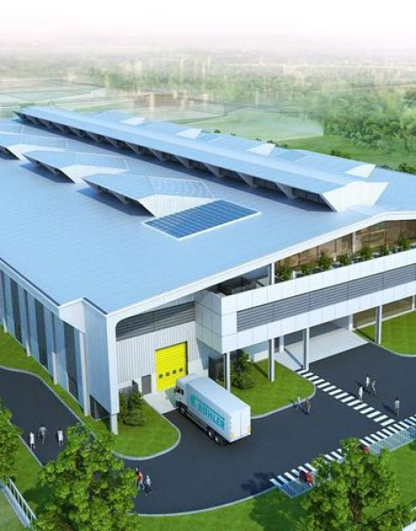 Nhà Xưởng Kết Hợp Văn Phòng Bê Tông Cốt Thép