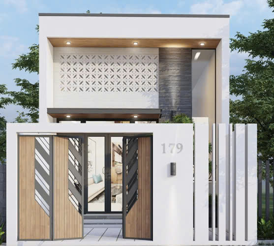 Nhà Phố 1 Tầng Mái Bằng Hiện Đại