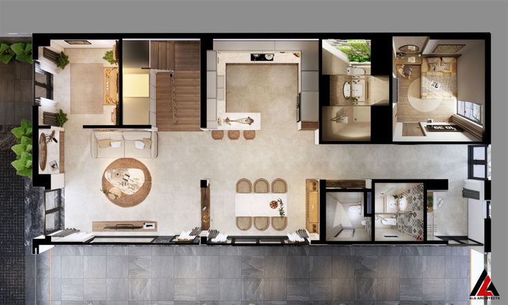 Thiết kế nội thất nhà phố 