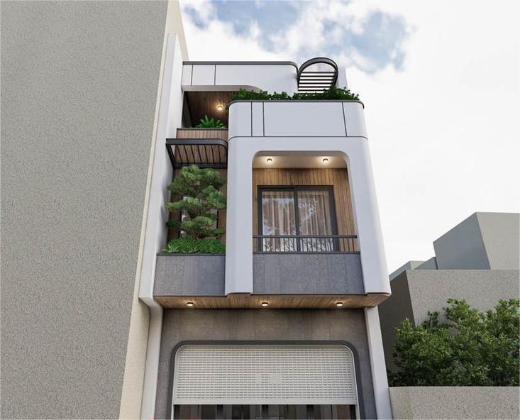 Thiết kế nhà phố 2 tầng Biên Hòa 