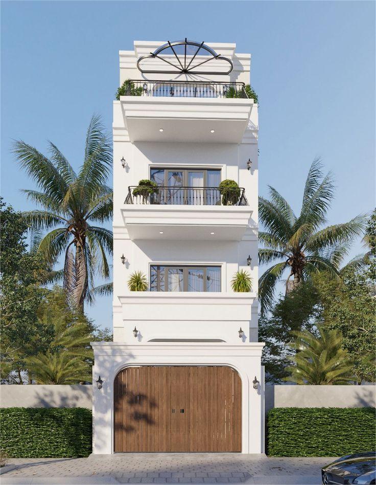 Nhà phố 3 tầng phong cách cổ điển
